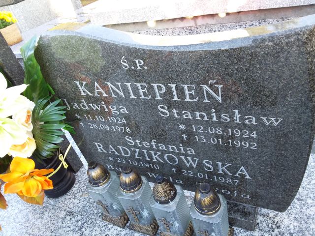 Grób Jadwiga Kaniepień